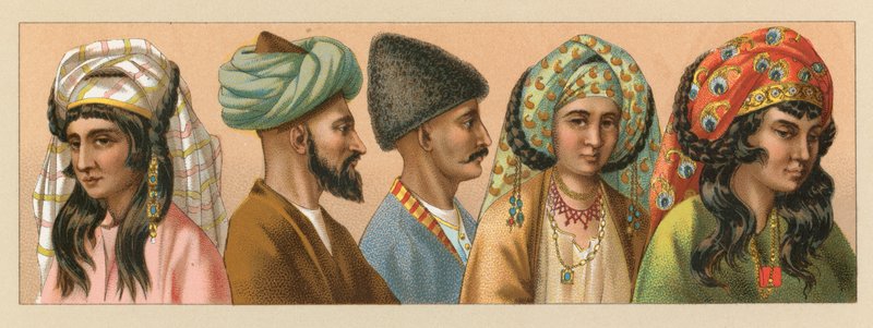 زي آسيوي بواسطة المدرسة الفرنسية