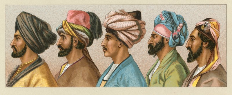 زي آسيوي بواسطة المدرسة الفرنسية