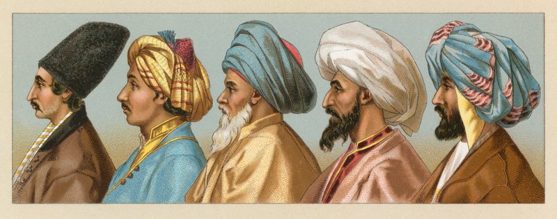 زي آسيوي بواسطة المدرسة الفرنسية