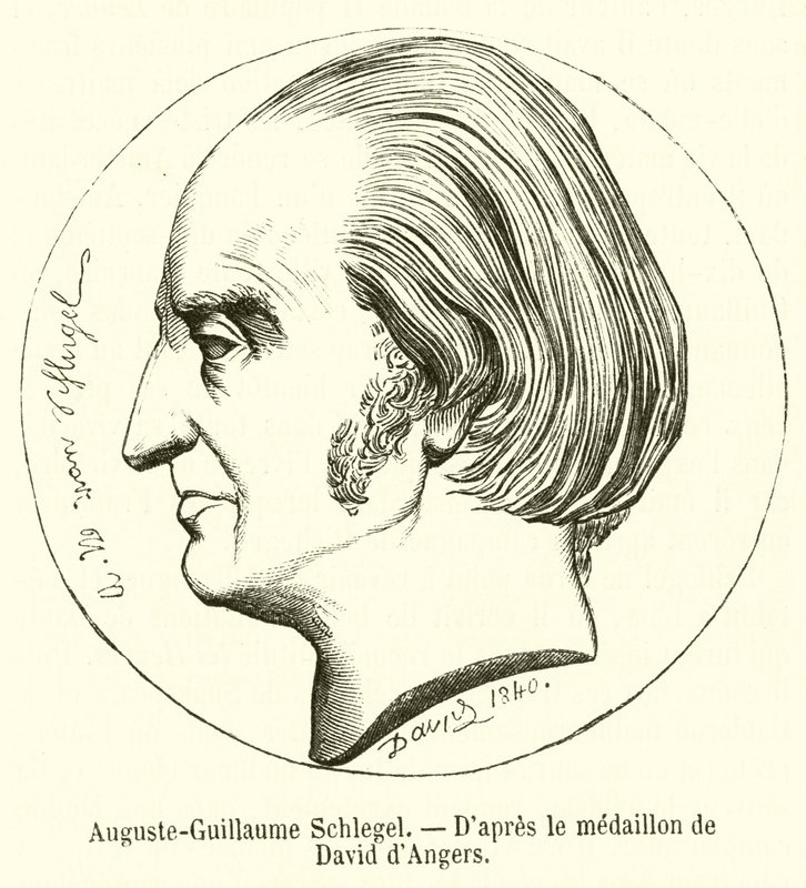 Auguste-Guillaume Schlegel (نقش) بواسطة المدرسة الفرنسية