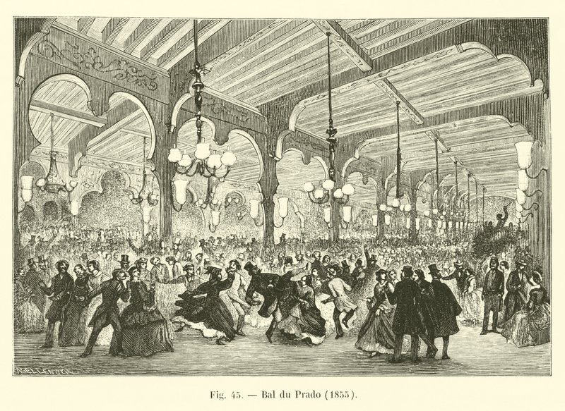 بال دو برادو ، 1855 بواسطة المدرسة الفرنسية