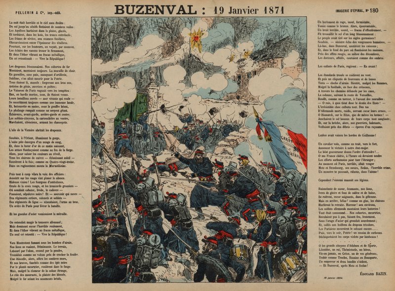 Battle of Buzenval, Franco-Prussian War بواسطة المدرسة الفرنسية