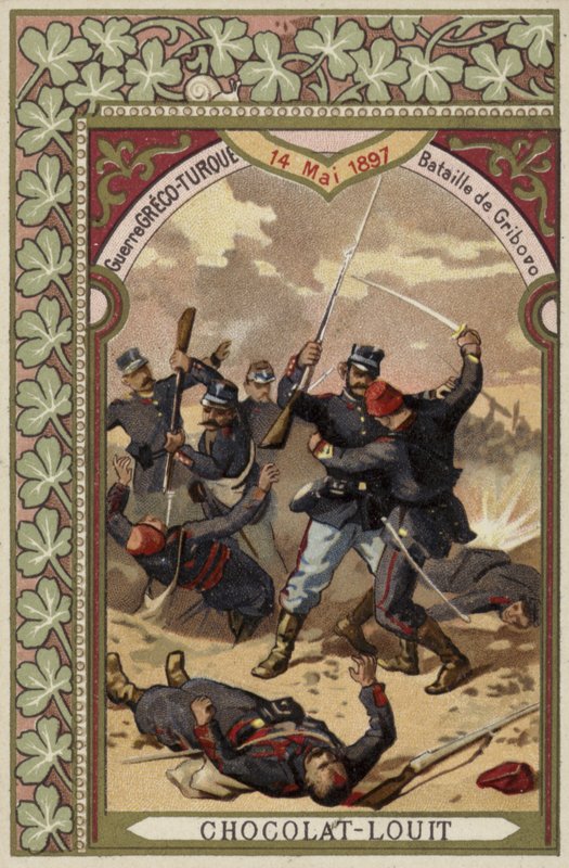 معركة جريبوفو ، الحرب اليونانية التركية ، 14 مايو 1897 بواسطة المدرسة الفرنسية