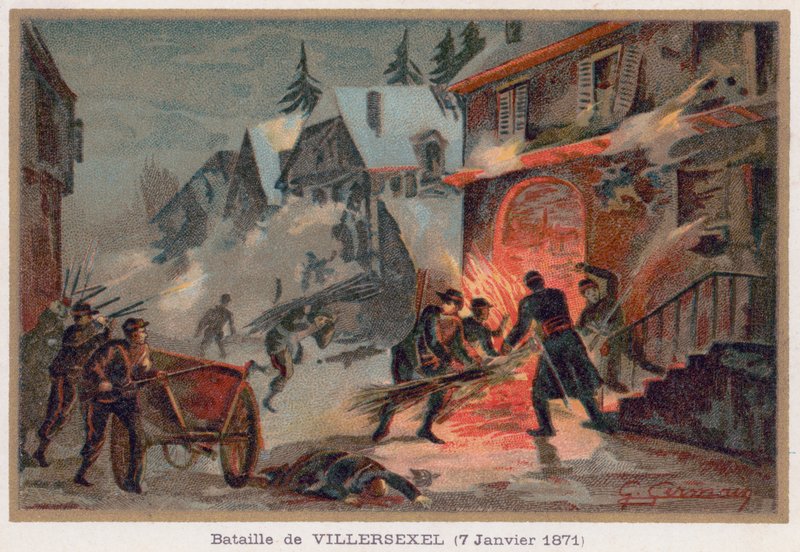 معركة Villersexel بواسطة المدرسة الفرنسية