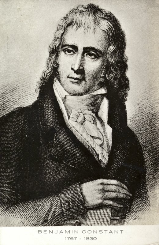 بنجامين كونستان (1767-1830)، سياسي ومؤلف فرنسي سويسري المولد (ليثو) بواسطة المدرسة الفرنسية