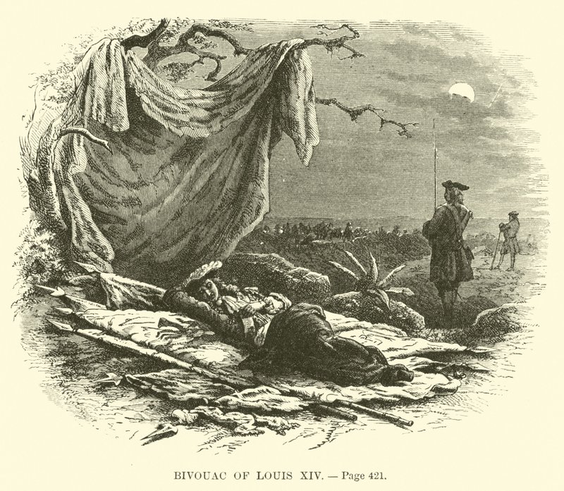 Bivouac of Louis XIV بواسطة المدرسة الفرنسية
