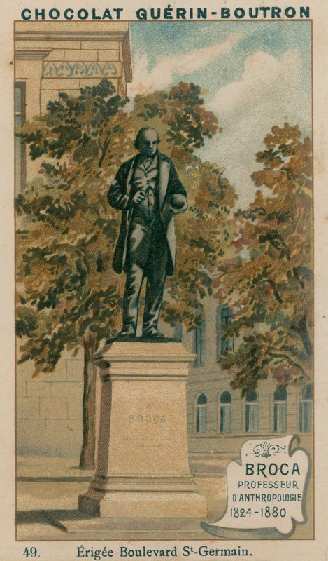 بروك ، أستاذ الأنثروبولوجيا ، 1824-1880 ، Erigee Boulevard St-Germain بواسطة المدرسة الفرنسية