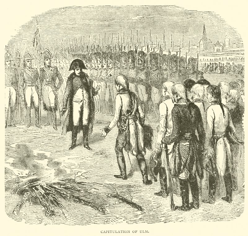 Capitulation of Ulm (engraving) بواسطة المدرسة الفرنسية