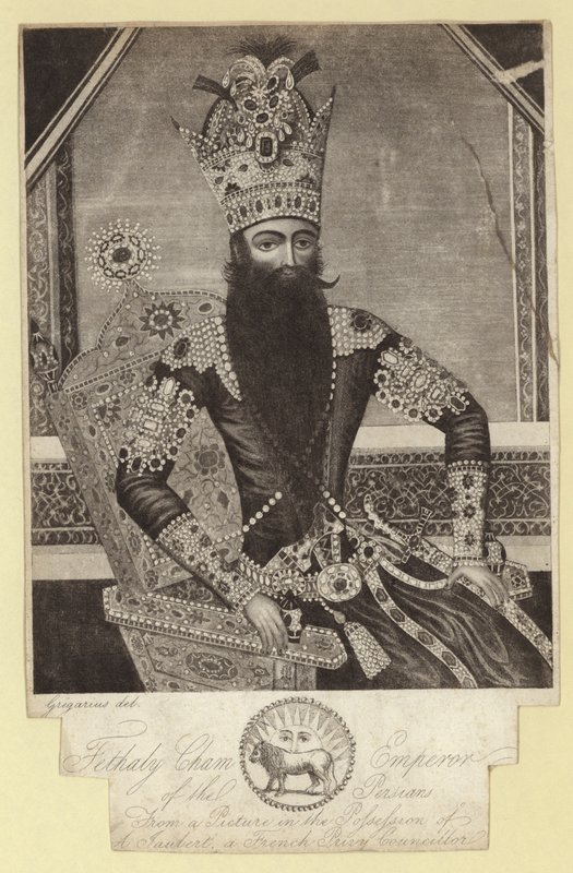 شام فتالي ، إمبراطور الفرس (1772-1834) بواسطة المدرسة الفرنسية