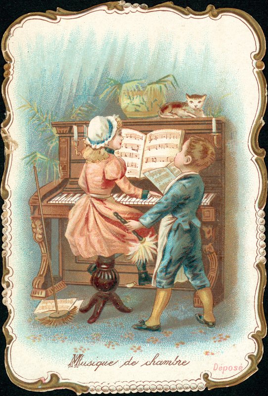Chamber music (chromolitho) بواسطة المدرسة الفرنسية