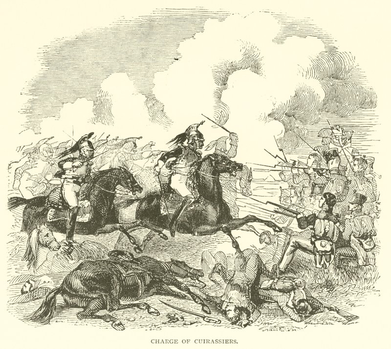 المسؤول عن Cuirassiers (نقش) بواسطة المدرسة الفرنسية