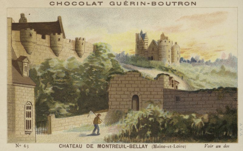 Chateau de Montreuil-Bellay ، مين-إي-لوار بواسطة المدرسة الفرنسية