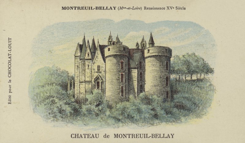 Chateau de Montreuil-Bellay ، مونتريل بيلاي ، مين إت لوار بواسطة المدرسة الفرنسية