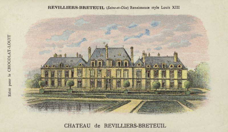 Château de Revilliers-Breteuil ، Revilliers-Breteuil ، Seine-et-Oise بواسطة المدرسة الفرنسية