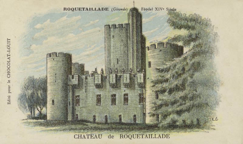 Château de Roquetaillade ، Roquetaillade ، جيروند بواسطة المدرسة الفرنسية