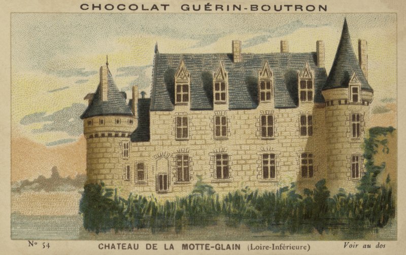 Chateau de la Motte-Glain، Loire-Inferieure بواسطة المدرسة الفرنسية