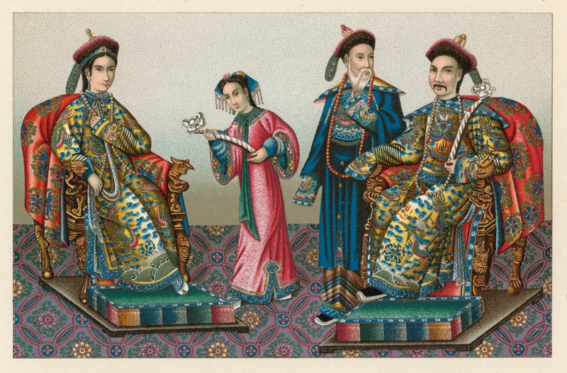 زي الصين بواسطة المدرسة الفرنسية