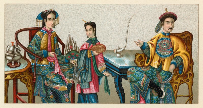 زي الصين بواسطة المدرسة الفرنسية