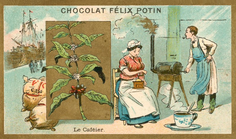Coffee (chromolitho) بواسطة المدرسة الفرنسية