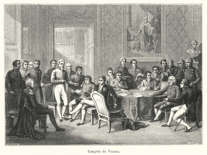 Congres de Vienne (engraving) بواسطة المدرسة الفرنسية