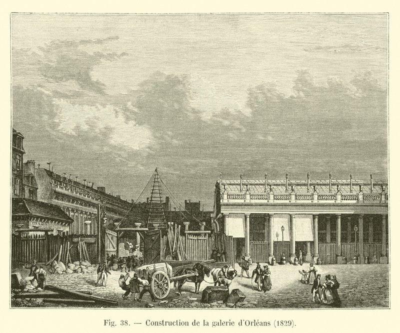 بناء معرض أورليانز ، 1829 بواسطة المدرسة الفرنسية