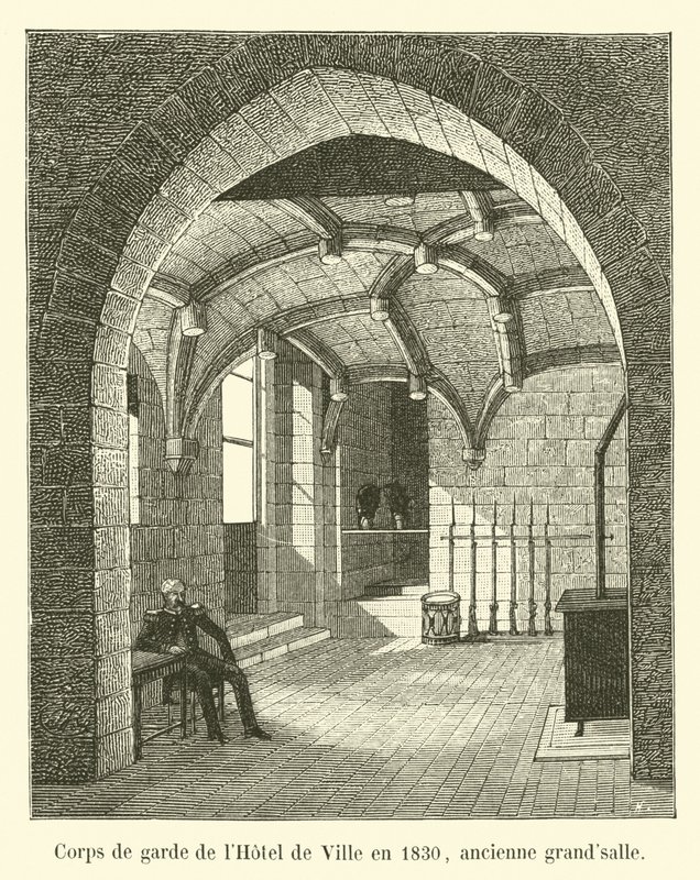 حارس فندق de Ville عام 1830 ، Grandsalle السابق بواسطة المدرسة الفرنسية