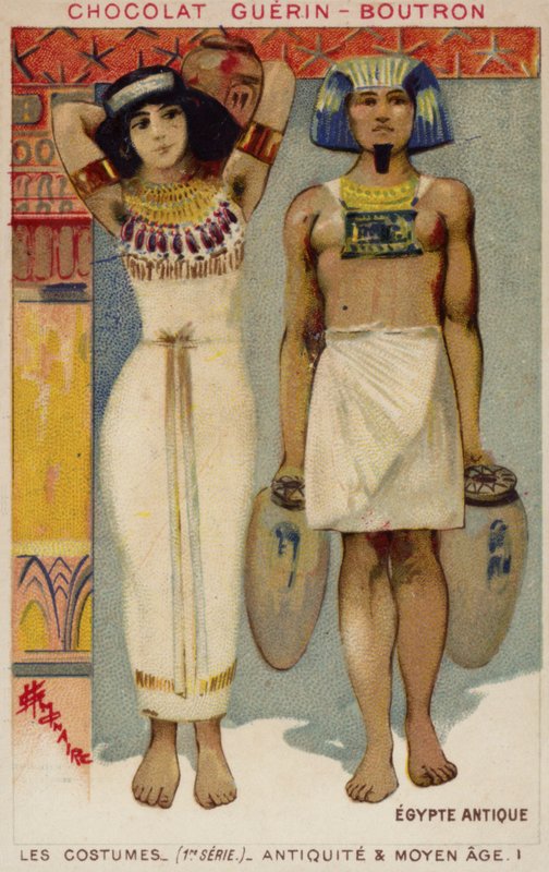 ازياء مصر القديمة بواسطة المدرسة الفرنسية