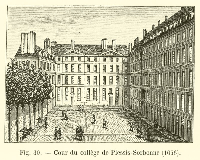 Cour du college de Plessis-Sorbonne، 1656 بواسطة المدرسة الفرنسية