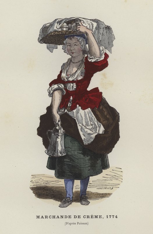بائع كريم ، 1744 بواسطة المدرسة الفرنسية