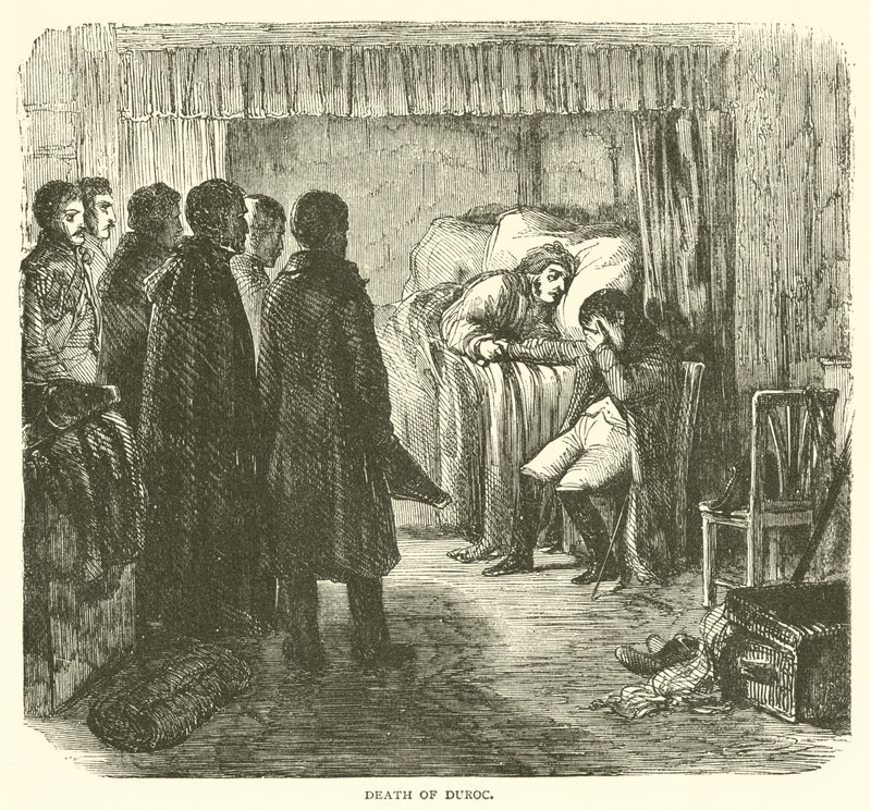 Death of Duroc (engraving) بواسطة المدرسة الفرنسية