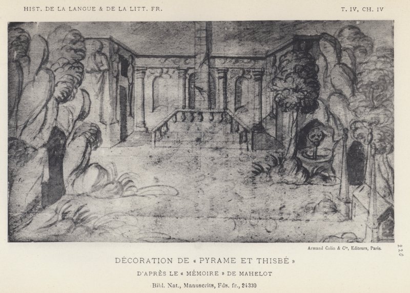Decoration De Pyrame Et Thisbe (litho) بواسطة المدرسة الفرنسية