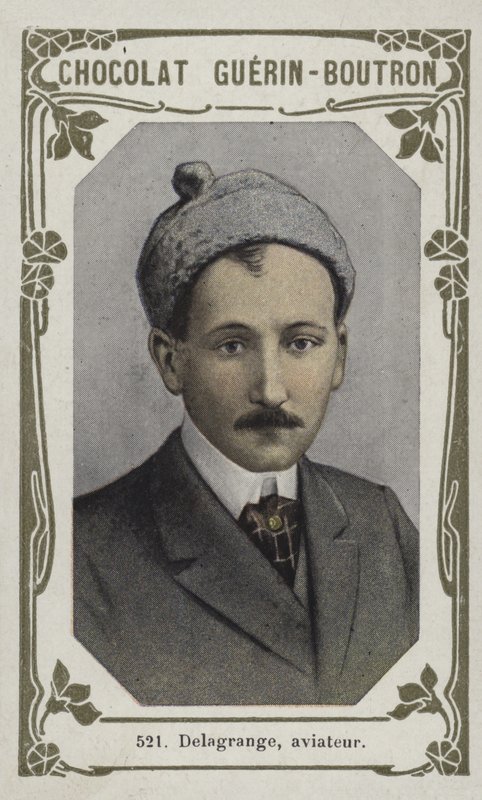 ديلاغرانج ، طيار (صورة ملونة) بواسطة المدرسة الفرنسية