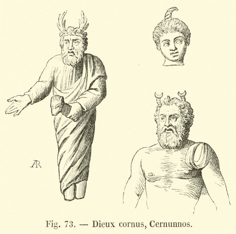 Dieux cornus ، Cernunnos بواسطة المدرسة الفرنسية