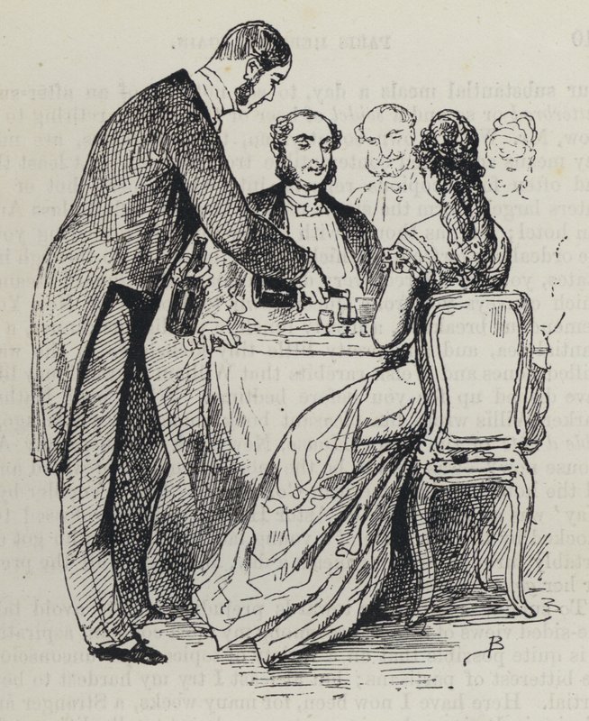 Dinner-Time in Paris (engraving) بواسطة المدرسة الفرنسية