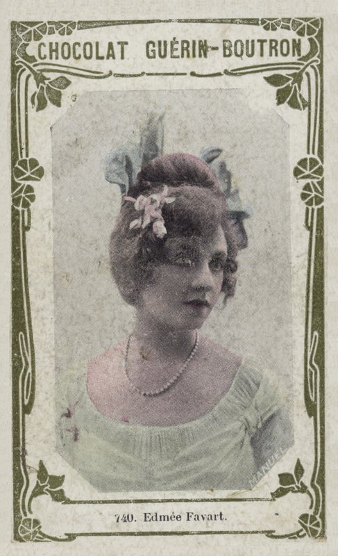 Edmee Favart (صورة ملونة) بواسطة المدرسة الفرنسية