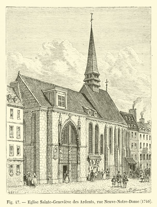 كنيسة Sainte-Genevieve des Ardents ، شارع Neuve-Notre-Dame ، 1704 بواسطة المدرسة الفرنسية