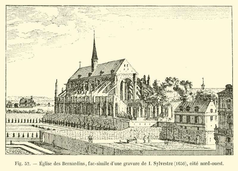 Eglise des Bernardins ، فاكس لنقش I Sylvestre ، 1650 ، الساحل الشمالي الغربي بواسطة المدرسة الفرنسية