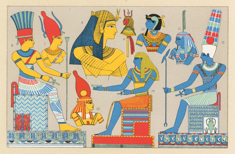 زي مصري بواسطة المدرسة الفرنسية