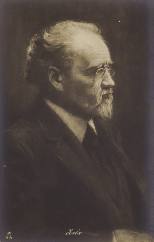 إيميل زولا (1840-1902)، روائي وصحفي وكاتب مسرحي فرنسي (ليثو) بواسطة المدرسة الفرنسية
