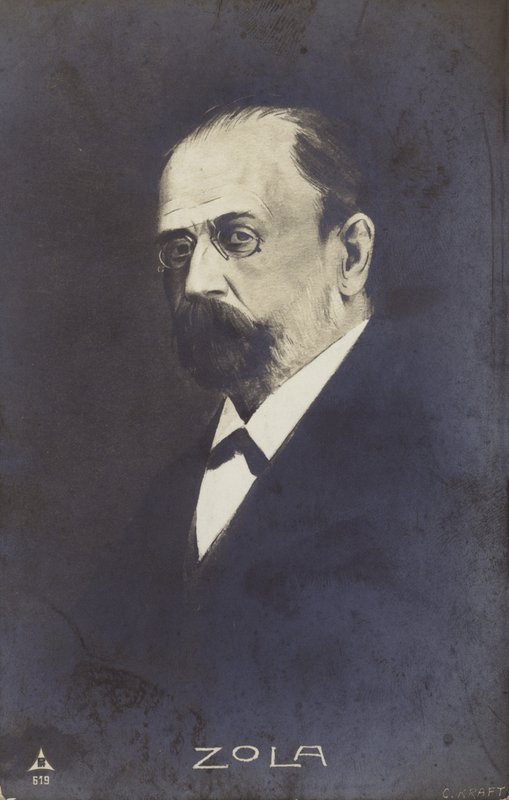 إيميل زولا (1840-1902)، روائي وصحفي وكاتب مسرحي فرنسي (ليثو) بواسطة المدرسة الفرنسية