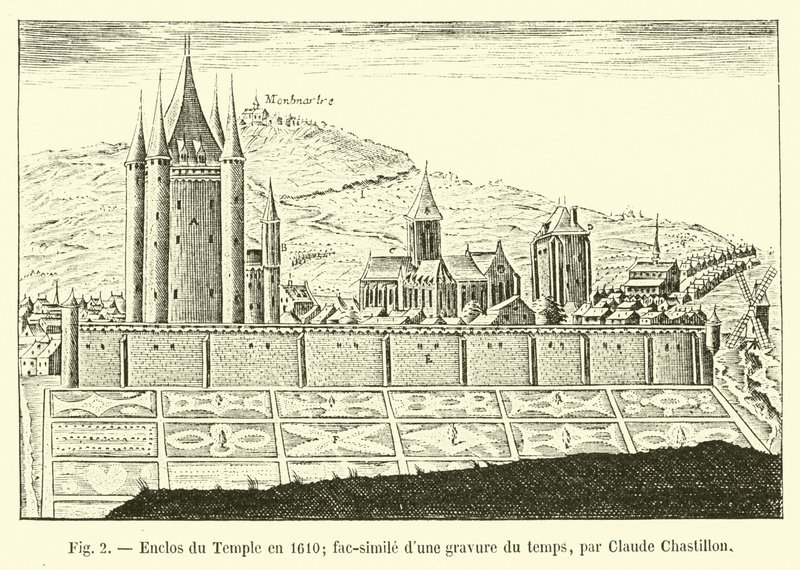 ضميمة الهيكل عام 1610 ؛ تشابه مع نقش الزمن ، من تأليف كلود تشاستيلون بواسطة المدرسة الفرنسية