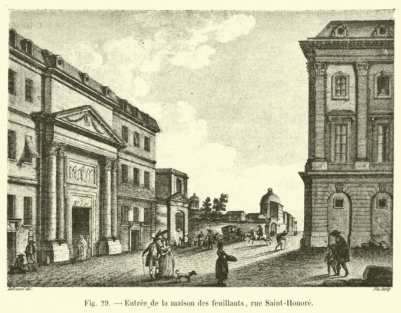 مدخل Maison des Feuillants ، شارع سانت أونوريه بواسطة المدرسة الفرنسية