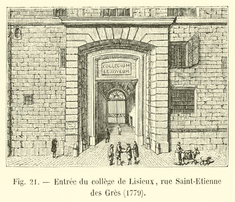 مدخل كلية ليزيو ، شارع سانت اتيان دي جريس ، 1779 بواسطة المدرسة الفرنسية