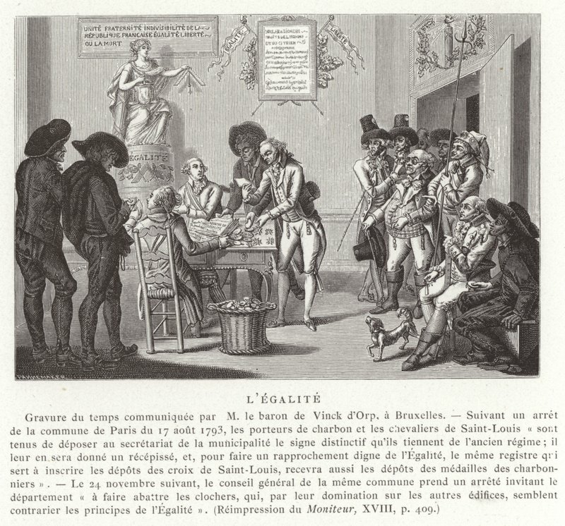المساواة ، الثورة الفرنسية ، 1793 بواسطة المدرسة الفرنسية