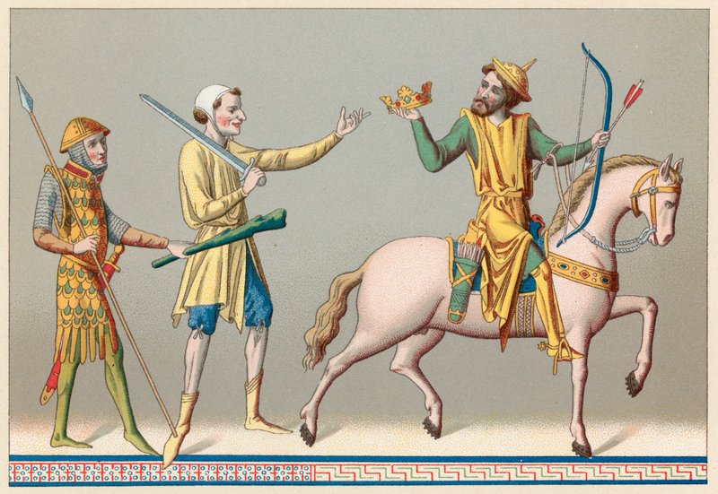 زي أوروبا العصور الوسطى بواسطة المدرسة الفرنسية