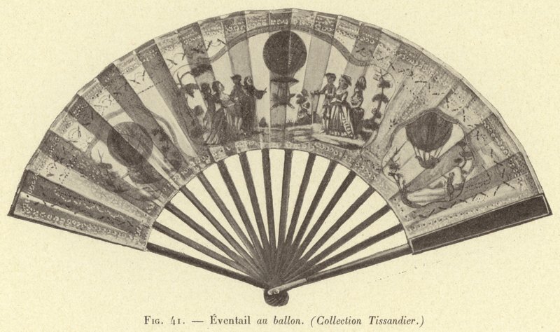مروحة بالون ، (مجموعة Tissandier) بواسطة المدرسة الفرنسية