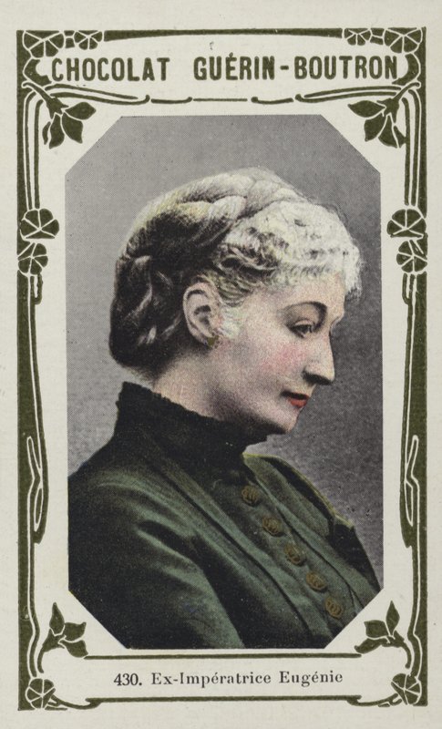 Ex-Imperatrice Eugenie السابق (صورة ملونة) بواسطة المدرسة الفرنسية