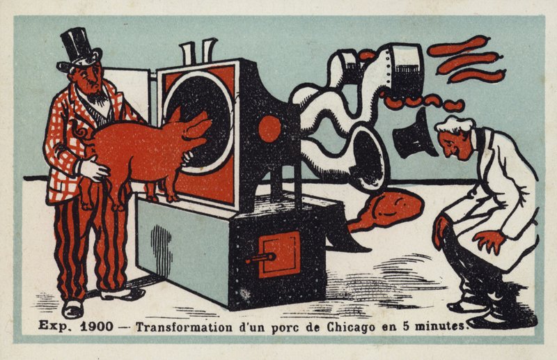معرض 1900 - تحويل خنزير شيكاغو في 5 دقائق بواسطة المدرسة الفرنسية