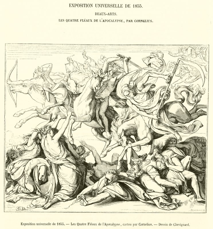 المعرض العالمي لعام 1855 ، Les Quatre Fleaux de l