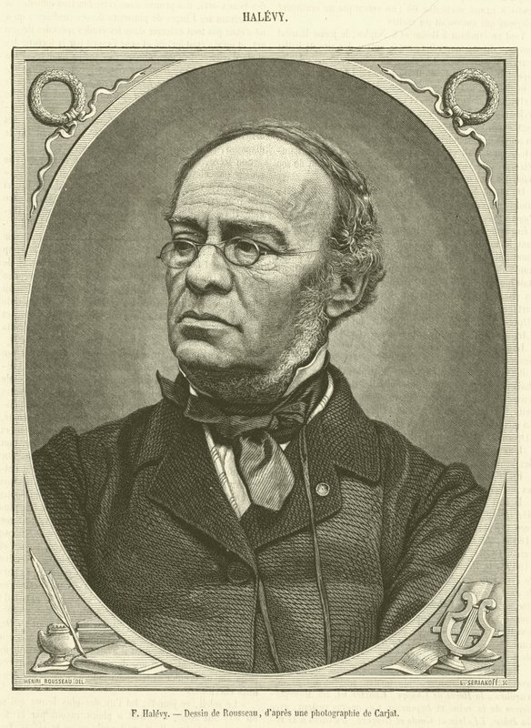 F Halevy (engraving) بواسطة المدرسة الفرنسية